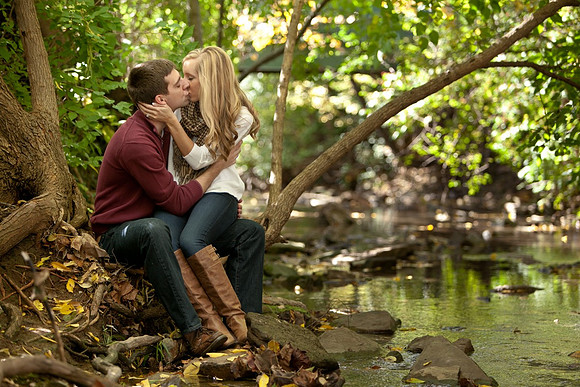 Creekside kiss